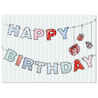 Krima und Isa Postcard Happy Birthday Bunting