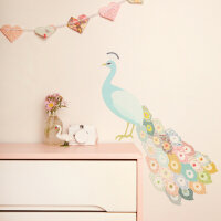 Large Peacock Plumage Wall Sticker
