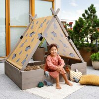 Muddy Buddy Sandpit with Tent Sun Protection Dino Lover