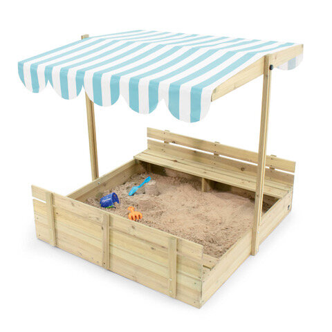 Plum Sandpit with Sun Canopy