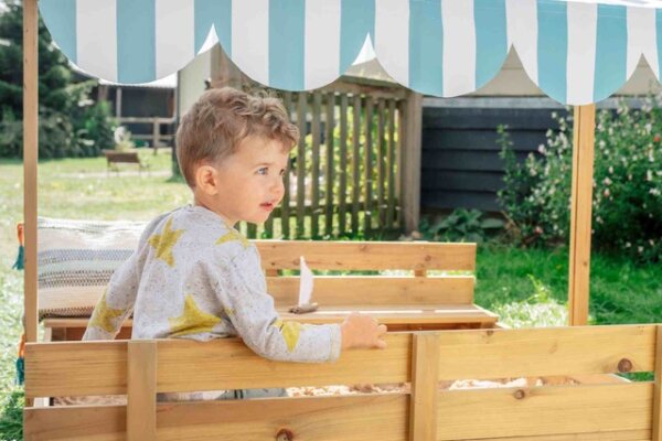 Plum Sandpit with Sun Canopy 109 95