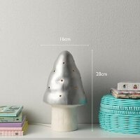 Egmont Toys Heico Mushroom Lamp Small Silver