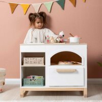 Musterkind Play Kitchen with Pizza Oven Taxus White Natural