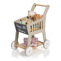 Musterkind Childrens Wooden Shopping Trolley Rubus Grey