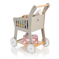 Musterkind Childrens Wooden Shopping Trolley Rubus Grey