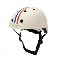 Banwood Kinderhelm Creme mit Streifen