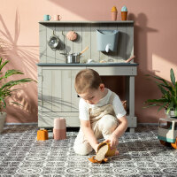 Muddy Buddy Mud Kitchen with Watertank Mud Expert Warmgrey