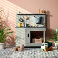 Muddy Buddy Mud Kitchen with Watertank Mud Expert Warmgrey