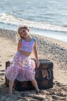 Great Pretenders Kostüm Meerjungfrau Rock und Haarspange Set Bling Bling Pink