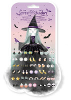 Great Pretenders Stick On Earrings Natasha the Raven Witch