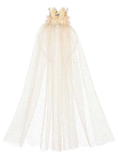 Souza Kids Crown Chava with Veil – Princess Accessory for Children