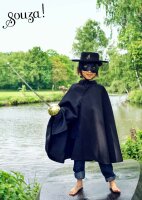 Souza Kids Zorro Costume – Black Cape & Mask