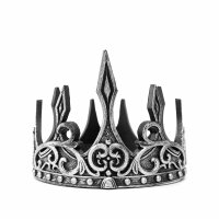 Great Pretenders Medieval Crown for Kids – Royal King & Knight Crown  Silver