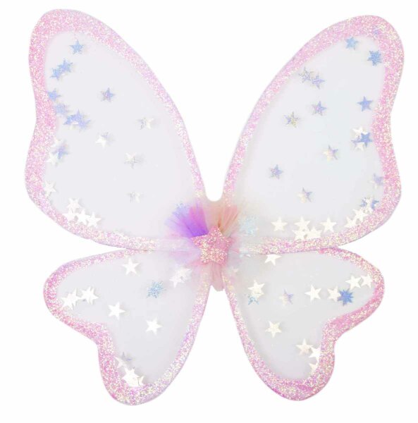 Sparkling Fairy Wings for Kids – Great Pretenders Wings with Glitter Star Confetti