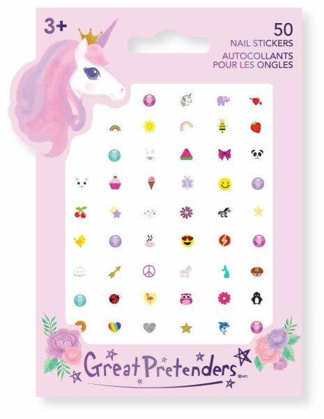 Kinder Nagelsticker Einhorn – Selbstklebende Nail Art für Kinder