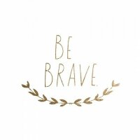 Be Brave Wall Decal in Gold