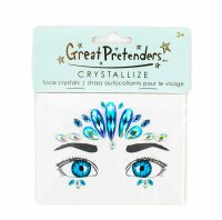 Mermaid Face Crystals for Kids – Blue Glitter Face...