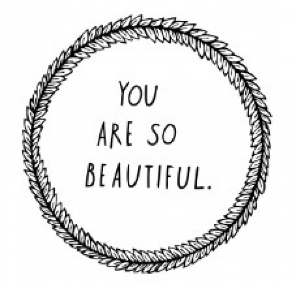 You are so beautiful Wall Decal in Black