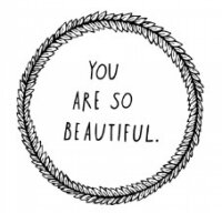 You are so beautiful Wall Decal in Black