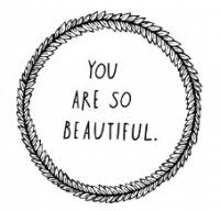 Shanna Murray You are so beautiful Wandsticker Schwarz