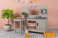 Muddy Buddy Mud Kitchen “Coffee Corner” – Outdoor Play Kitchen & Mud Café for Kids