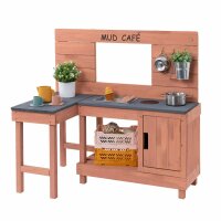 Muddy Buddy Mud Kitchen “Coffee Corner” – Outdoor Play Kitchen & Mud Café for Kids