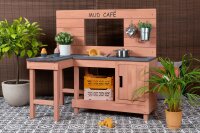 Muddy Buddy Mud Kitchen “Coffee Corner” – Outdoor Play Kitchen & Mud Café for Kids
