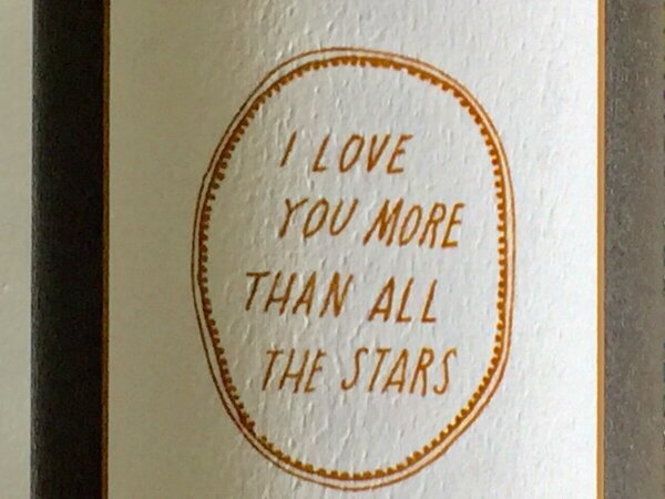 Shanna Murray I love you more than all the stars Wandsticker Gold