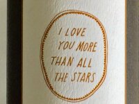 I love you more than all the stars Wall Decal in Gold