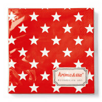 Red Napkins with Stars