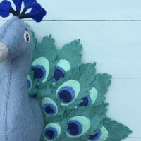 Gamcha Peacock Head Wall Decoration