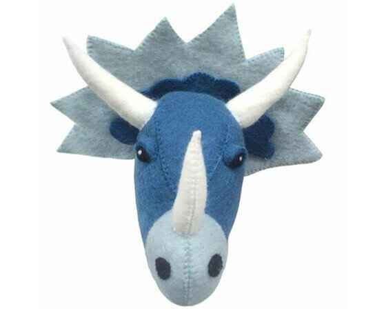 Gamcha Tierkopf Dinosaurier Blau