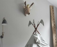 Gamcha Deer Head Wall Decoration Beige