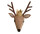 Gamcha Deer Head Wall Decoration Beige