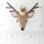 Gamcha Deer Head Wall Decoration Beige