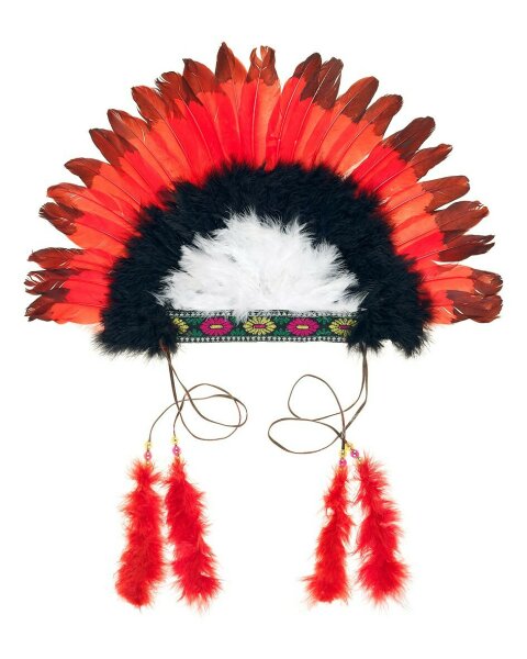 Souza for Kids Kinderverkleidung Indianer Kopfschmuck Rot