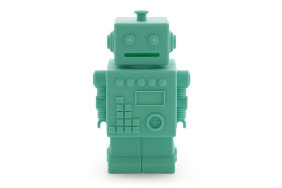 KG Design Robot Money Box Aqua