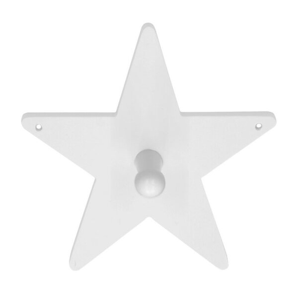 Clothes Hook Star White Kids Concept