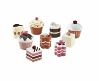 Brownish Wooden Toy Cakes