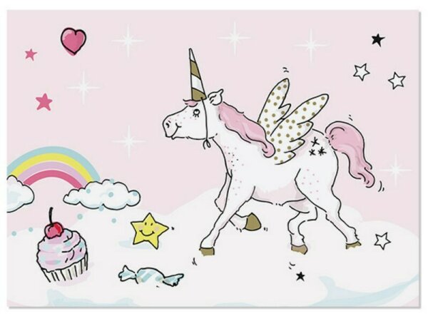 Krima und Isa Postkarte Geburtstag Einhorn