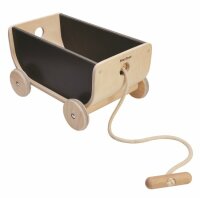 Plantoys Nachziehwagen - Natur Schwarz