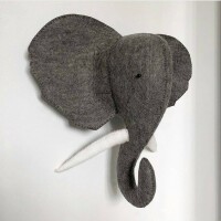 Gamcha Elephant Head Wall Decoration