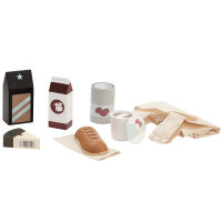 Kids Concept Holz Lebensmittel mit Einkaufsbeutel