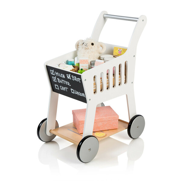 Musterkind Wooden Shopping Trolley Rubus White