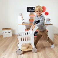 Musterkind Wooden Shopping Trolley Rubus White