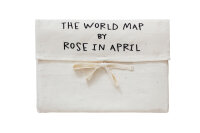 Rose In April Weltkarte Canvas Englisch