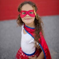Great Pretender Kinderverkleidung-Super Hero Rock und Umhang