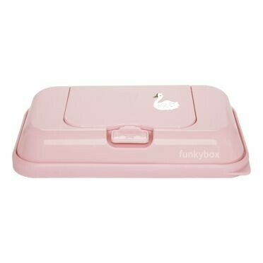 Funkybox Feuchttücherbox To Go Blush Pink mit Schwan