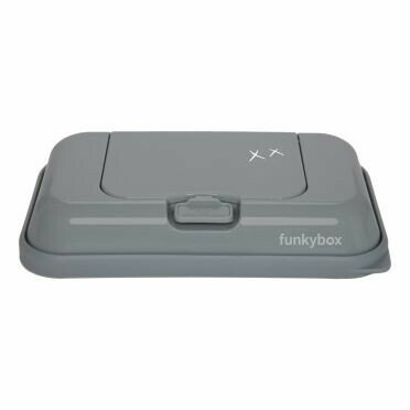 Funkybox Wet Wipe Dispenser To Go Dark Grey Kisses