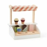 Kids Concept Wooden Ice Cream Stand with Lollies and Cones